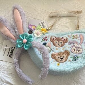 TokyoDisney Cute Pastel Bunny Ear + Shoulder Bag